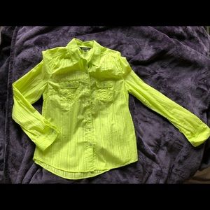 NWOT Express long sleeve button down top.